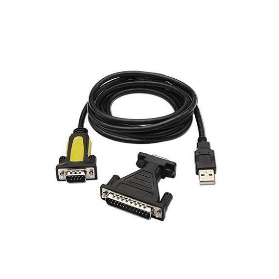 Cable USB a Serial M DB9  + Adaptador Paralelo/m-serial/h  LALO