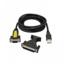 Cable USB a Serial M DB9  + Adaptador Paralelo/m-serial/h  LALO