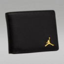 JORDAN Cartera Negra de Piel