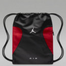 JORDAN Mochila Gymsack Negro Rojo