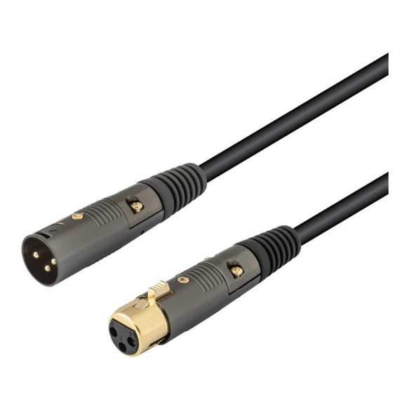 Cable XLR - Canon Macho - Hembra 1mts. Balanceado