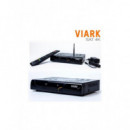 Receptor Satélite Viark Sat 4K Multistream DVB-S2X WiFi Negro