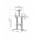 Soporte para TV Reflecta 23211 con Ruedas para 60-100 Pulgadas