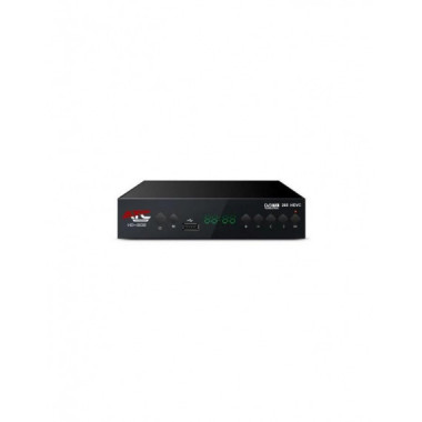 Sintonizador TDT ATC 205 T2 HD DVB-T2 H.265 con EPG, Negro
