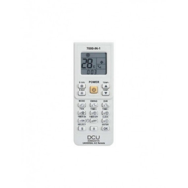 Mando a Distancia Universal DCU 30902015 para Aire Acondicionado 7000 en 1, Color Blanco