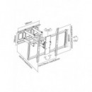 Soporte Reflecta PLEXO 100-9060T para TV 60-100", Negro
