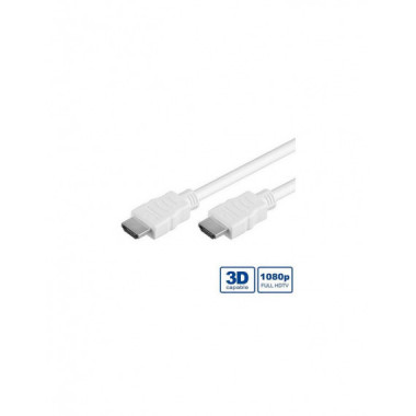 Cable HDMI Macho/Macho ICO de Alta Velocidad con Ethernet 1080P/2K/3D Blanco