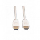 Cable HDMI Macho/Macho ICO de Alta Velocidad con Ethernet 1080P/2K/3D Blanco
