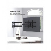 Soporte de Pared Reflecta PLEXO XL-80-6040T Negro para TV 43"-80"