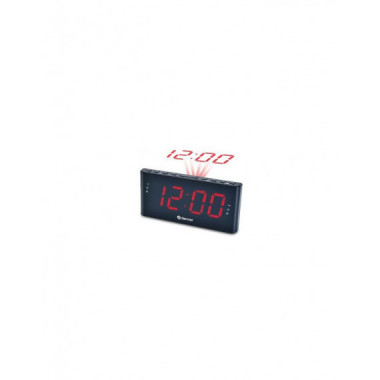 Reloj Despertador Denver CPR-710 Digital, Proyecta la Hora, Negro