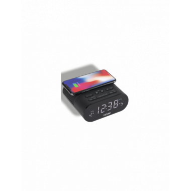 Radio Reloj Despertador Denver CRQ-107, Color Negro