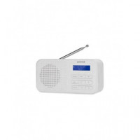 Radio Despertador DENVER DAB-42, 1W, Blanco