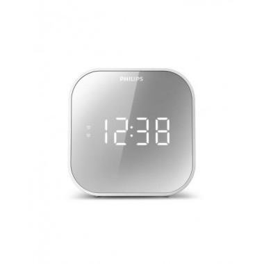 Reloj Despertador Digital Philips TAR4406/12 Blanco con Radio FM