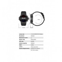 Smartwatch DCU 34157081 GPS, Pantalla AMOLED HD, Gris