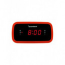 Radio Despertador Sunstech FRD60, Color Rojo