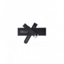 Correa de Silicona DCU 19mm para Smartwatch Curved Glass, Negra