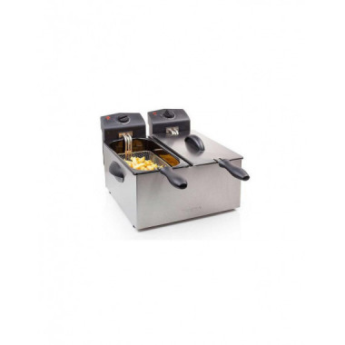 Freidora Doble Tristar FR-6937 2x3L 1800W de Acero Inoxidable