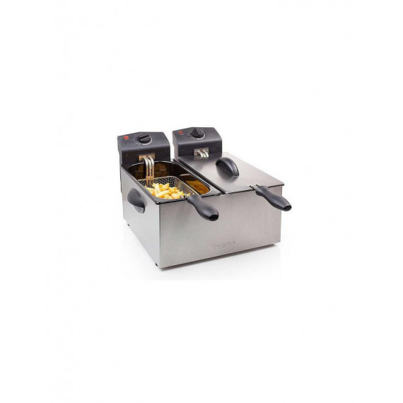 Freidora Doble Tristar FR-6937 2x3L 1800W de Acero Inoxidable