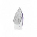 Plancha de Vapor Tristar ST-8350, 2200W, Suela Cerámica, 0.26L, Vapor Vertical, Morado