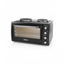 Horno de Convección Tristar OV-1443m con 2 Placas de Cocción, Negro