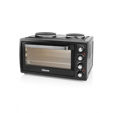 Horno de Convecci&oacute;n Tristar OV-1443m con 2 Placas de Cocci&oacute;n, Negro