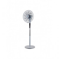 Ventilador de Pie Artico SYVLP41RM 16", 60W, 9 Aspas, Bluetooth, Digital, Blanco