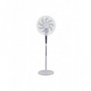 Ventilador de Pie Artico SYVLP41RM 16", 60W, 9 Aspas, Bluetooth, Digital, Blanco