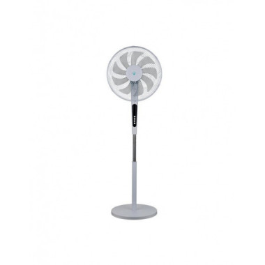 Ventilador de Pie &Aacute;rtico SY-VLP37RB 16" 60W con 9 Aspas, Blanco