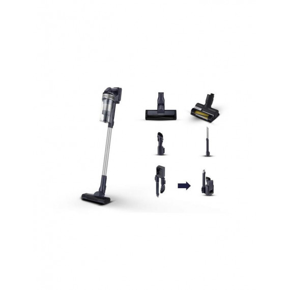 Aspiradora de Mano Samsung VS15A60AGR5 Sin Bolsa, Negro / Plata
