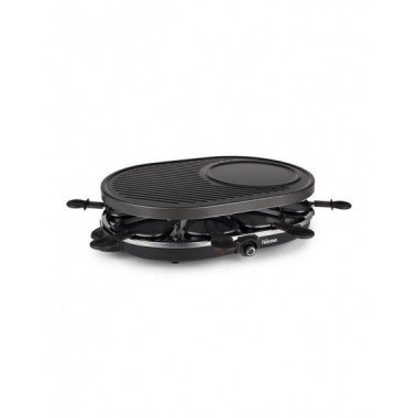 Raclette Tristar RA-2996 Ovalada Negra 1200W para 8 Personas