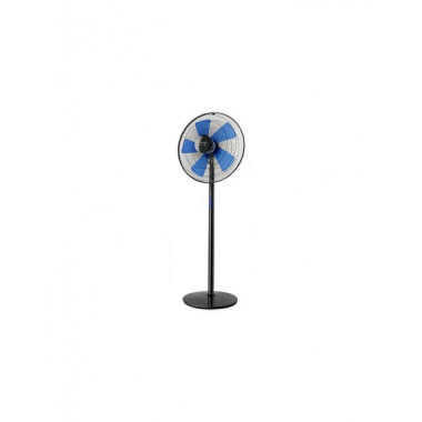 Ventilador de Pie Taurus Boreal 16C Elegance, 3 Velocidades, 60W, 40cm Negro/Azul