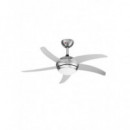 Ventilador de Techo Tristar VE-5815 con Luz y Mando, 112 cm, Plata