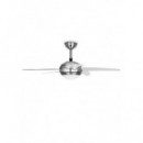 Ventilador de Techo Tristar VE-5815 con Luz y Mando, 112 cm, Plata