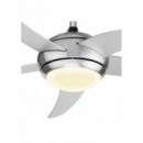 Ventilador de Techo Tristar VE-5815 con Luz y Mando, 112 cm, Plata