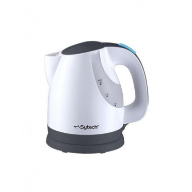 Hervidora Sytech SYHV26BL Sin Cable 1.6L, Base Giratoria, Blanco