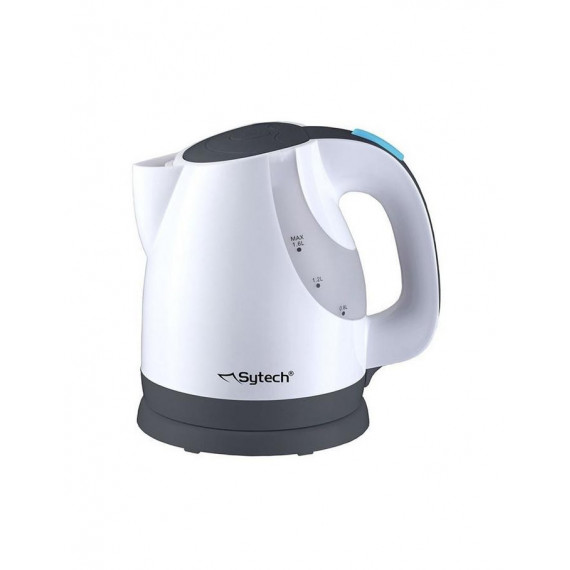 Hervidora Sytech SYHV26BL Sin Cable 1.6L, Base Giratoria, Blanco