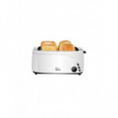 Tostadora Sytech TS44, 1400W, 4 Compartimentos, Blanco