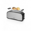Tostadora Tristar BR-1046 4 Ranuras Largas Acero Inoxidable 1400W