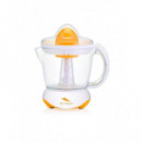 Exprimidor Eléctrico Sytech SYEX05N, 1L, Rotación 2 Sentidos, 40W, Blanco/Naranja