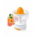 Exprimidor Eléctrico Sytech SYEX05N, 1L, Rotación 2 Sentidos, 40W, Blanco/Naranja
