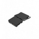 Plancha Grill Sytech PN12 Panini, Acero Inoxidable, Placas Onduladas, Apertura 180º, 2200W