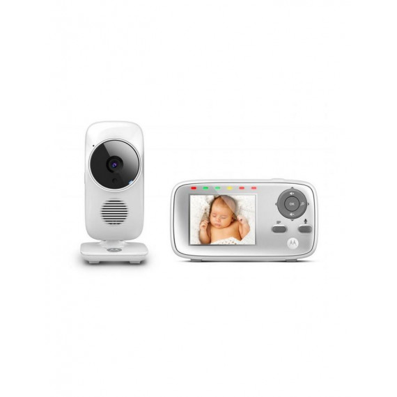 Video-monitor para Bebés Motorola MBP483 con Pantalla LCD 2.8" Plata