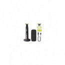 Barbero Philips OneBlade Pro QP6652/61, Maquinilla de Afeitar Cara y Cuerpo con Cuchilla 360 y Uso en Seco/Mojado