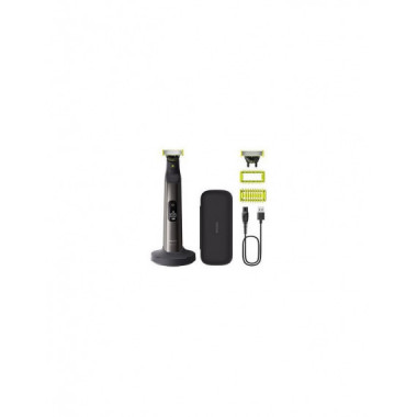 Barbero Philips OneBlade Pro QP6652/61, Maquinilla de Afeitar Cara y Cuerpo con Cuchilla 360 y Uso en Seco/Mojado