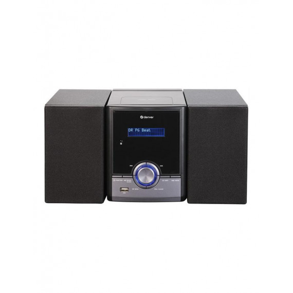 Microcadena Denver MDA-285 con CD, Bluetooth 5.0, Radio FM/DAB+ y USB, Negro