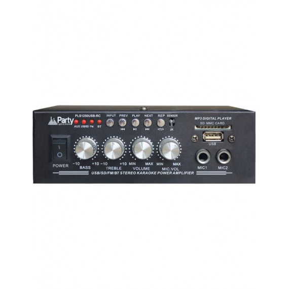 Party Light & Sound PSL1250USB-RC - Amplificador Hi-Fi con Bluetooth y 2x25W de Potencia