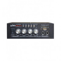 Party Light & Sound PSL1250USB-RC - Amplificador Hi-Fi con Bluetooth y 2x25W de Potencia