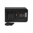 Radio DAB+ Denver DAB-30B Black, FM, con Pantalla LCD y Antena Telescópica, Color Negro