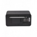 Radio DAB+ Denver DAB-30B Black, FM, con Pantalla LCD y Antena Telescópica, Color Negro