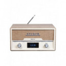 Radio DAB+/FM Denver MDA-525LW Bluetooth Madera Clara